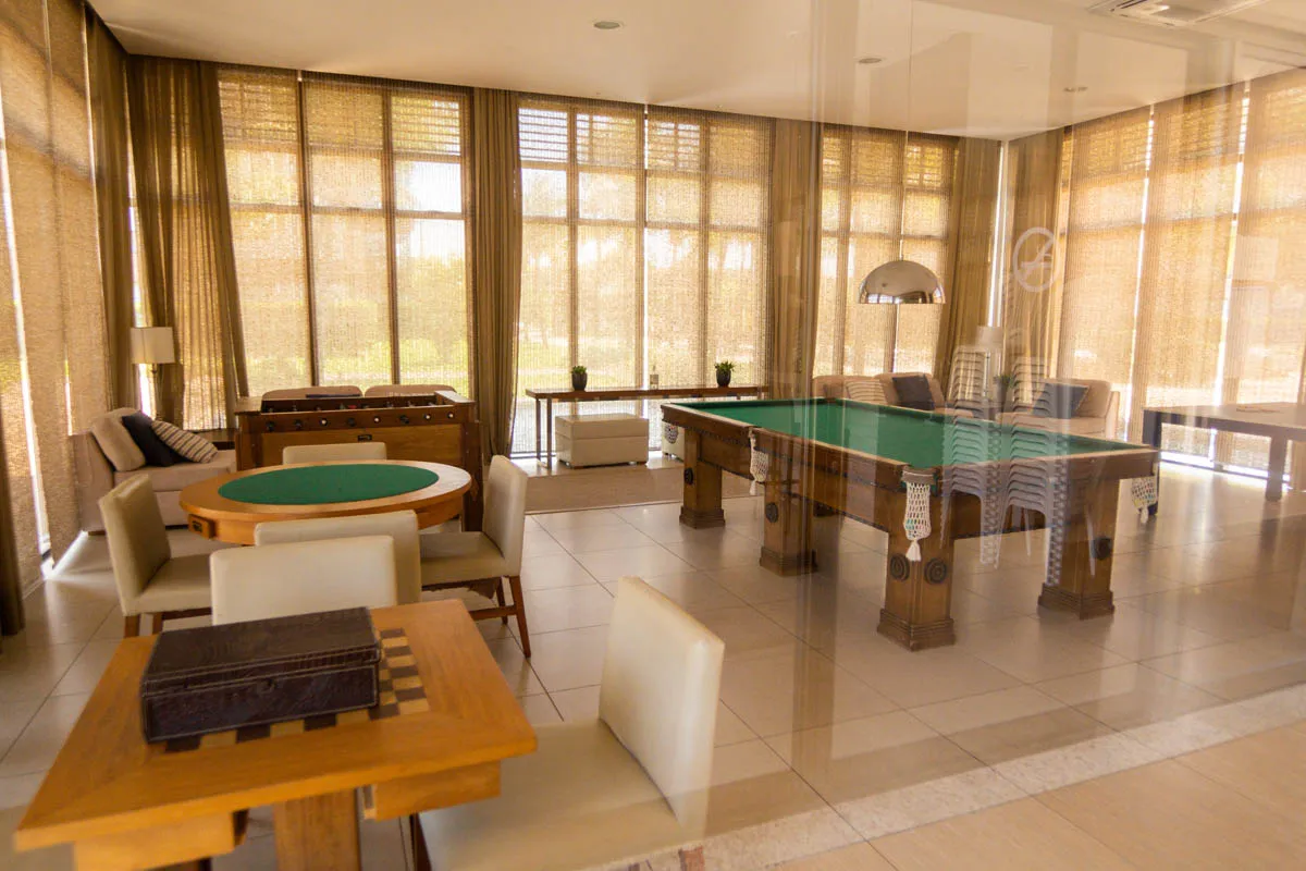 Sala de jogos do Condomínio Mandara Lanai
